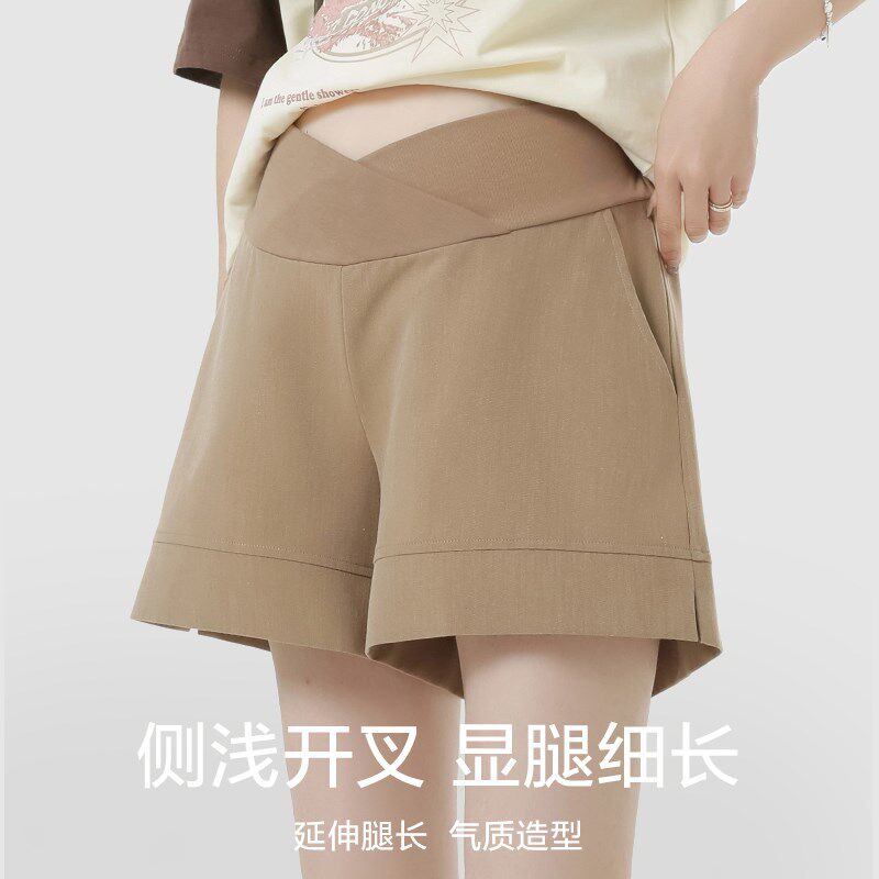 孕妇短裤夏季薄款外穿孕妇裤子阔腿裤夏款低腰孕早期孕妇装春夏装