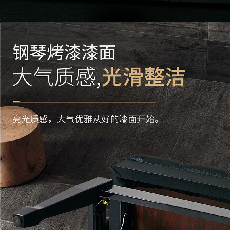 头层牛皮钢琴凳液压升降带书箱单双人实木古筝电子琴凳电钢琴椅子