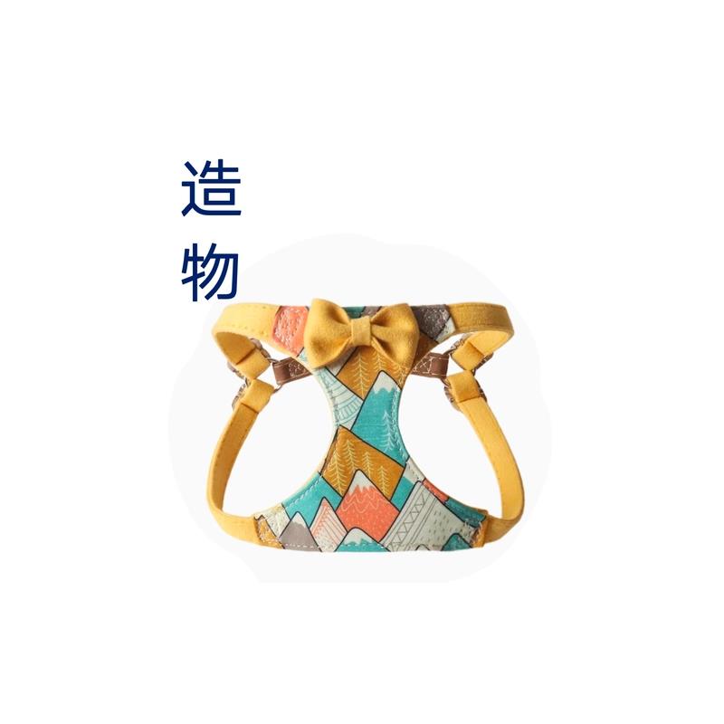 公主风蝴蝶结胸背带套装小狗背心牵引绳可调节