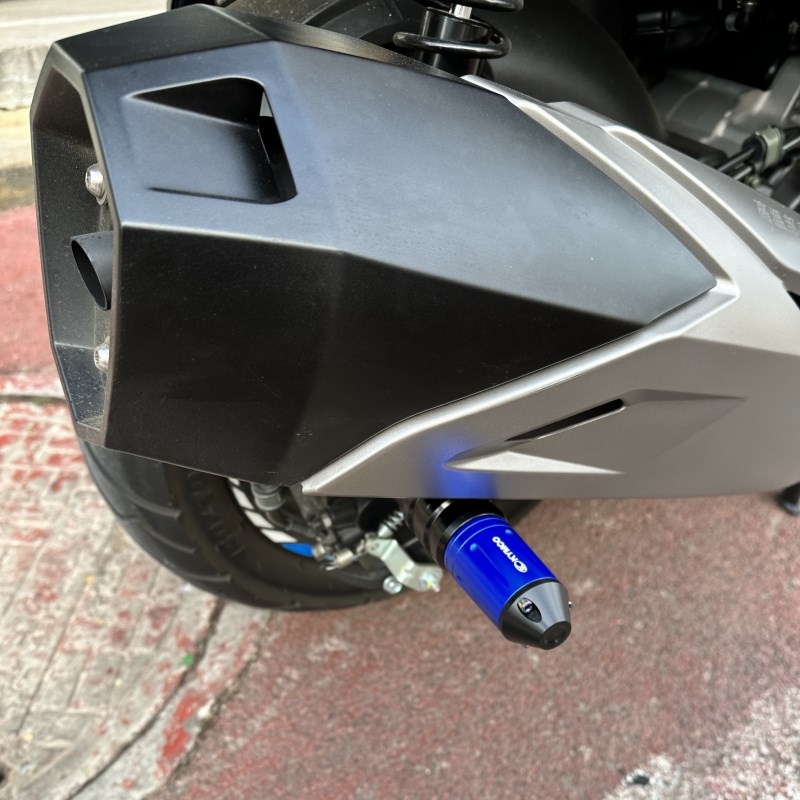 适用光阳Racing H150改装排气管防摔棒 车身保护胶RKH150保险配件