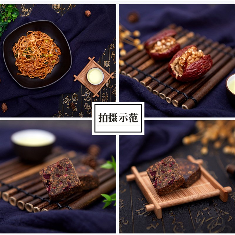 复古古风摆件食物食品美食拍照摄影拍摄道具套装盘子背景布饰品