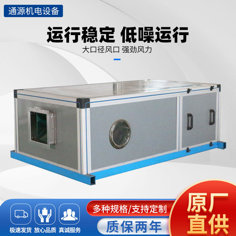 吊顶式新风机组中央空调水冷机组空气处理组合式冷暖新风换气系统