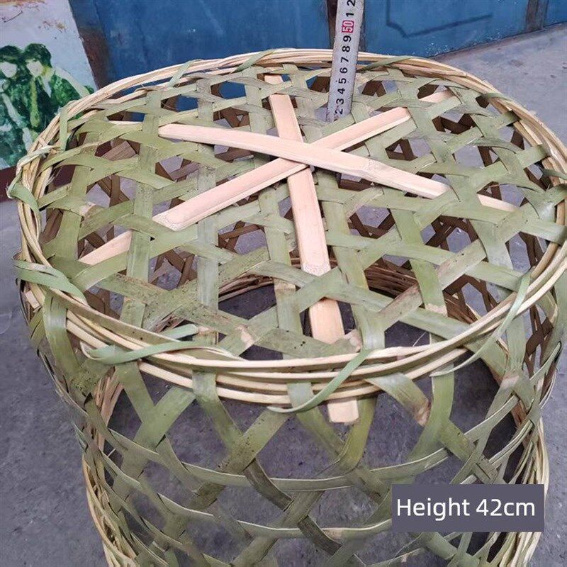 家用竹筐竹篓 纯手工编织竹编竹蓝 桑叶篓 收纳筐老式竹编工艺品