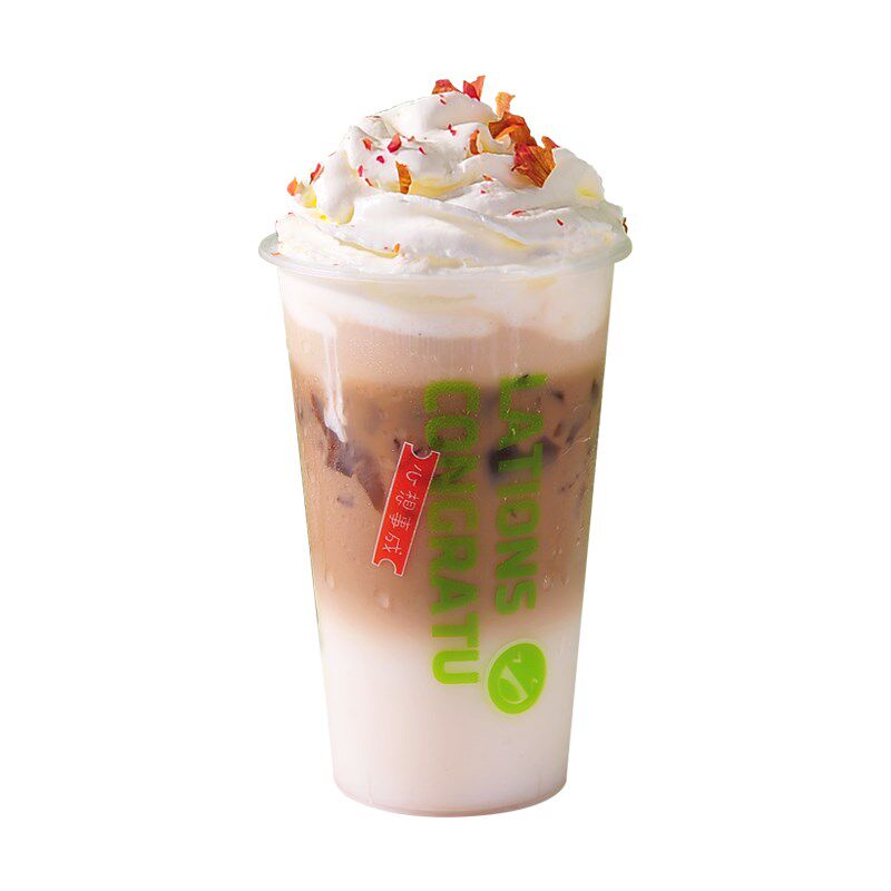 宇航员奶茶杯子高颜值磨砂注塑杯一次性塑料果汁饮料水杯带盖定制
