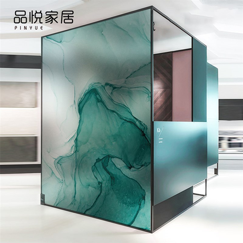 创意抽象办公室橱窗玻璃壁纸自粘静电贴防水定制壁画卧室背景墙纸