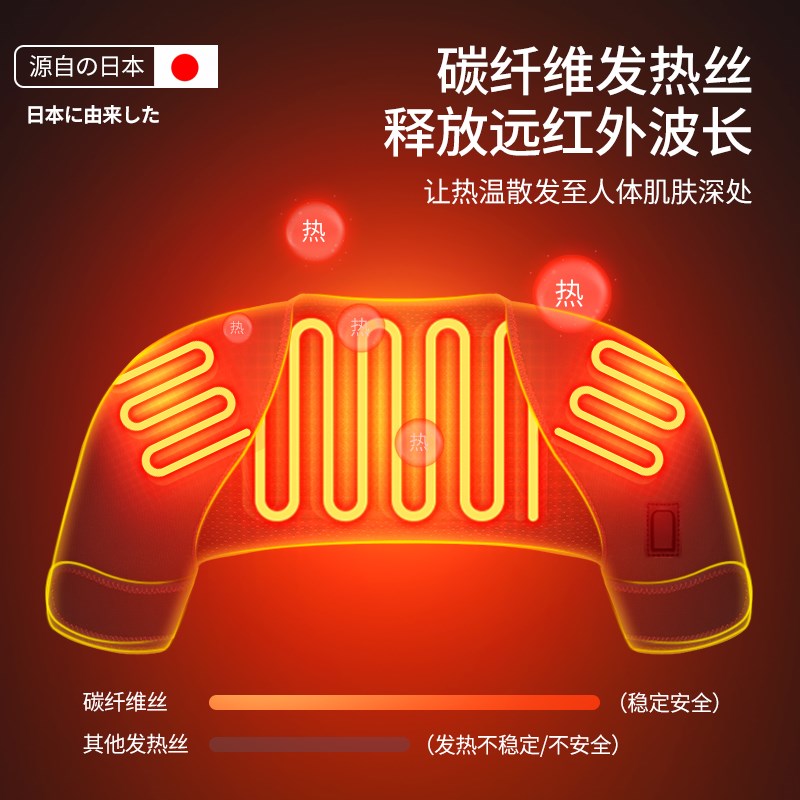 电加热护肩颈椎发热保暖坎肩热疗肩膀酸痛肩周痛按摩保护套2
