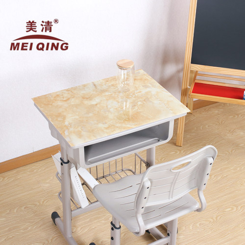 塑料台布pvc水晶板软玻璃大理石纹桌垫小学生课桌桌布桌罩课桌套