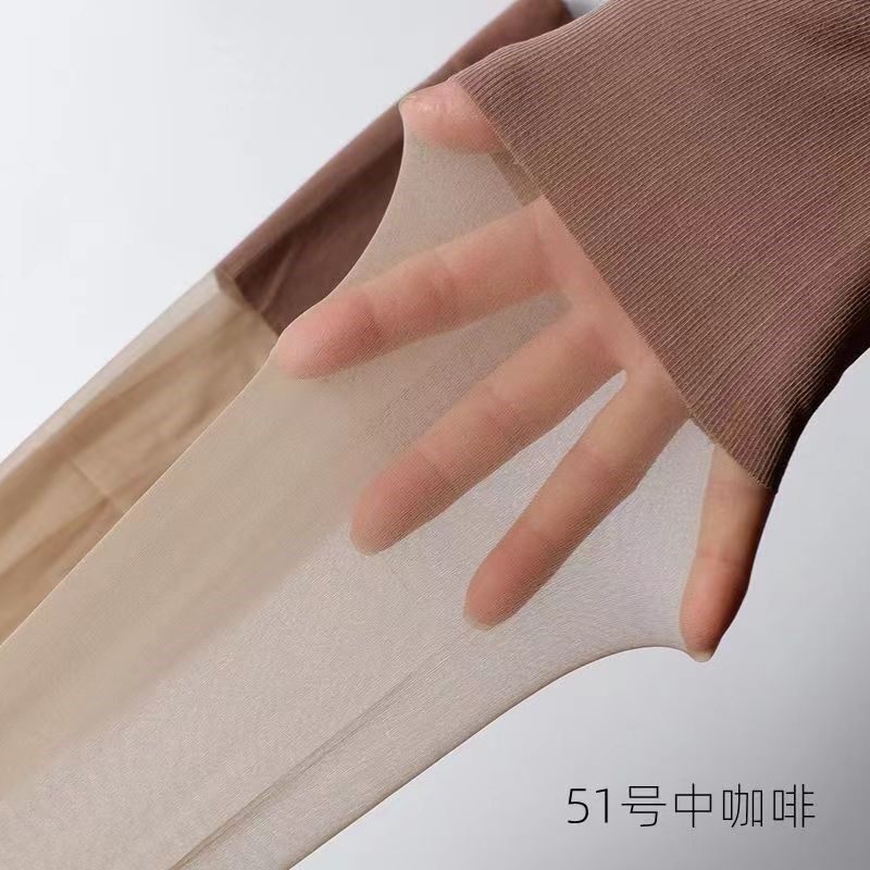 拍1发6夏季超薄空调房护膝过膝护腿透明大弹力不卷边