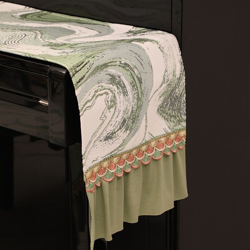 钢琴罩半罩轻奢高级感北欧钢琴防尘罩立式钢琴琴罩钢琴盖布琴凳罩