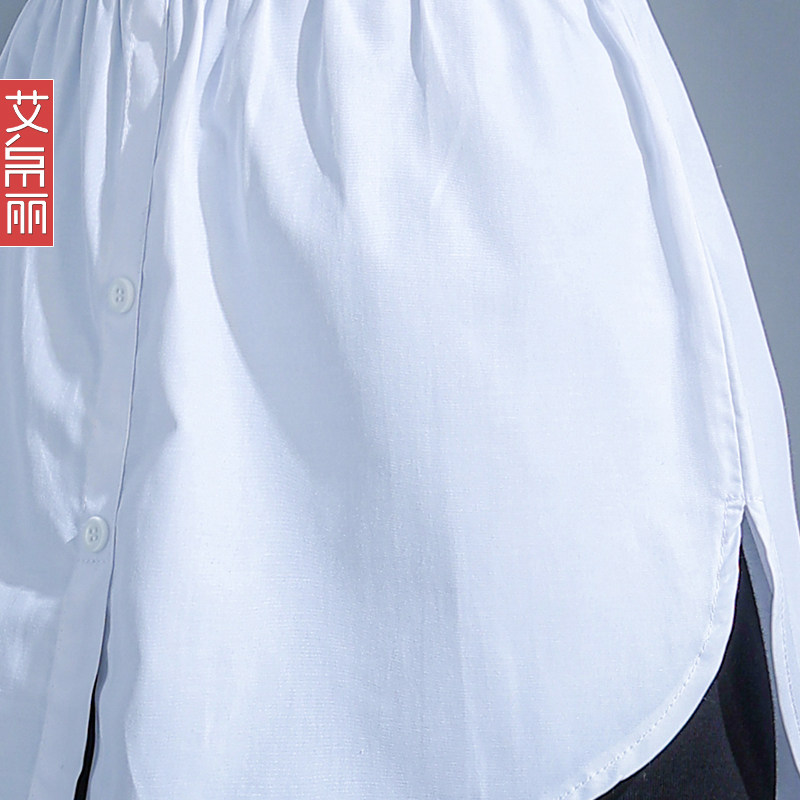 小屁帘女搭配卫衣打底神器假下摆衬衫秋冬叠穿内搭遮屁股半身短裙
