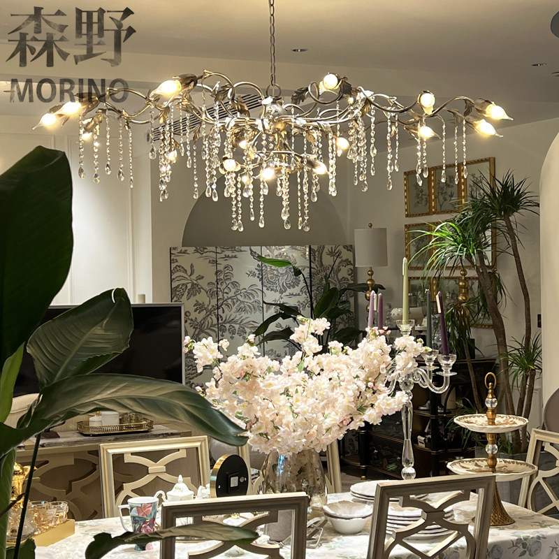 【森野照明精品法式浪漫款】餐厅楼梯大平层简美吊灯法式水晶吊灯