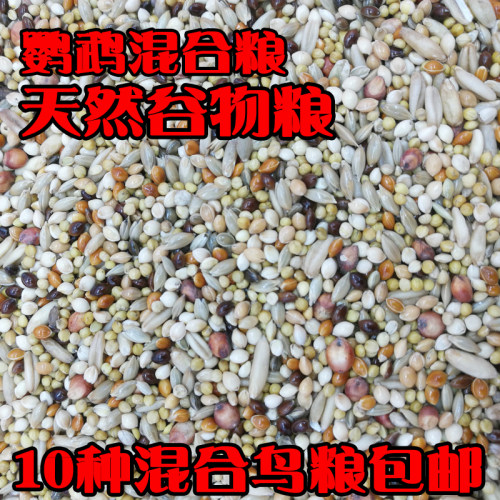 10种混合牡丹鹦鹉混合粮食玄风横斑虎皮鹦鹉鸟食中小型鸟混合饲料