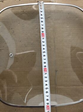 方锅盖方形锅盖韩式多功能电热锅玻璃锅盖专用不锈钢边盖30cm适用