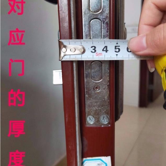 防盗门锁家用通用型304不锈钢拉手活动板入户门把手面板外壳手柄图片