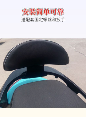 电动车摩托车迅鹰后靠背福喜巧格改装靠背垫加大加厚防水防晒包邮