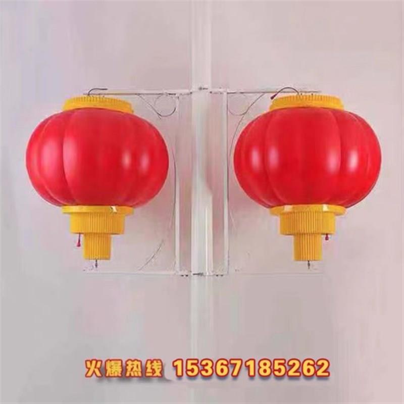 亚克力灯笼户外灯杆三连串亚克力灯笼LED发光灯笼防水防晒道路连