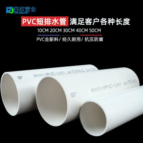 联塑PVC排水管110下水管160雨水管厨房50卫生间75排污塑料200pvcu