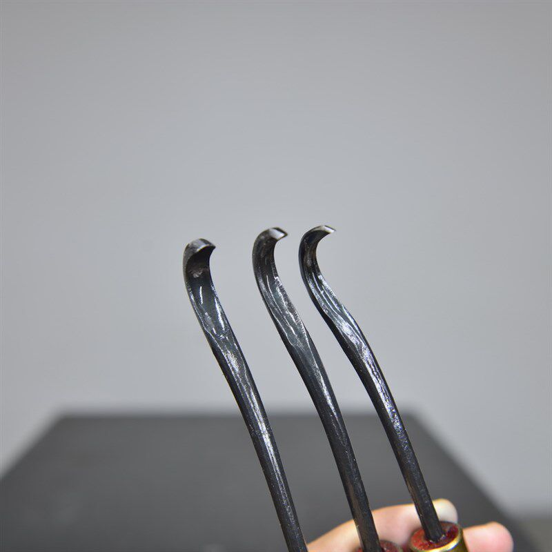 中国记忆古州久保丝雕工具雕刻刀盆景舍利制作五件套碳钢材料丝刀