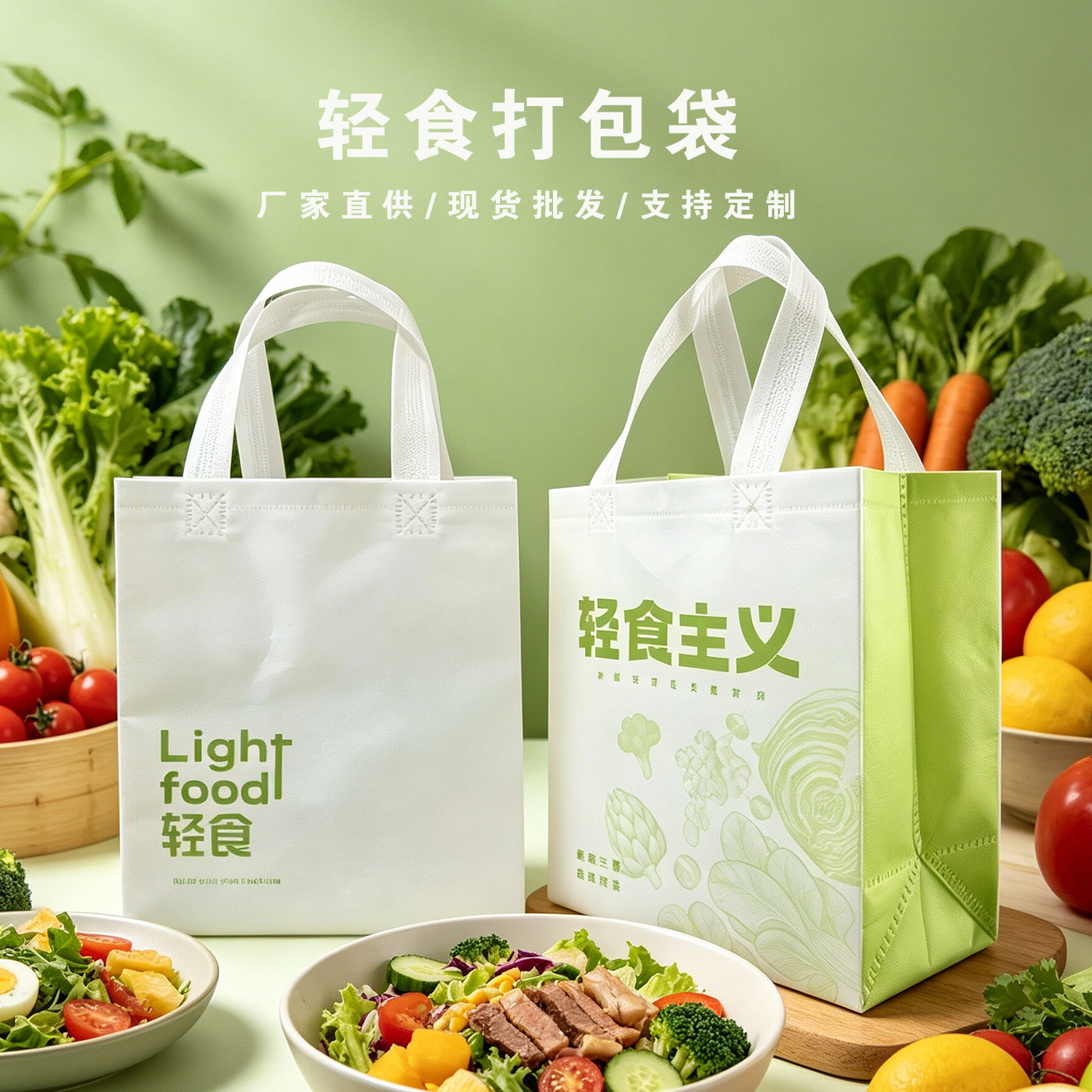 伊而安定制轻食打包袋厂家批发