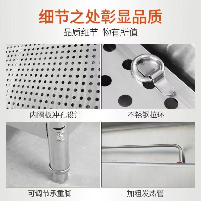 快餐保温台商用玻璃罩保温蒸菜台售饭台卤肉加热保温食堂快餐车