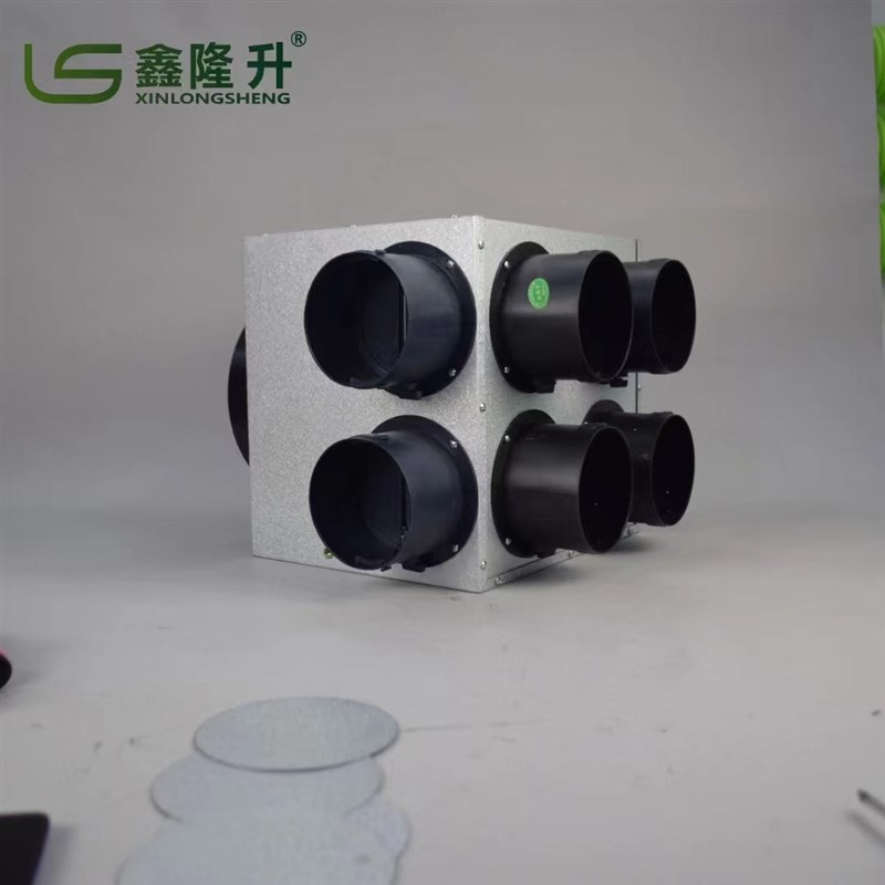 鑫隆升金属分风箱消音降噪通风设备 适用新风系统家用商用图片