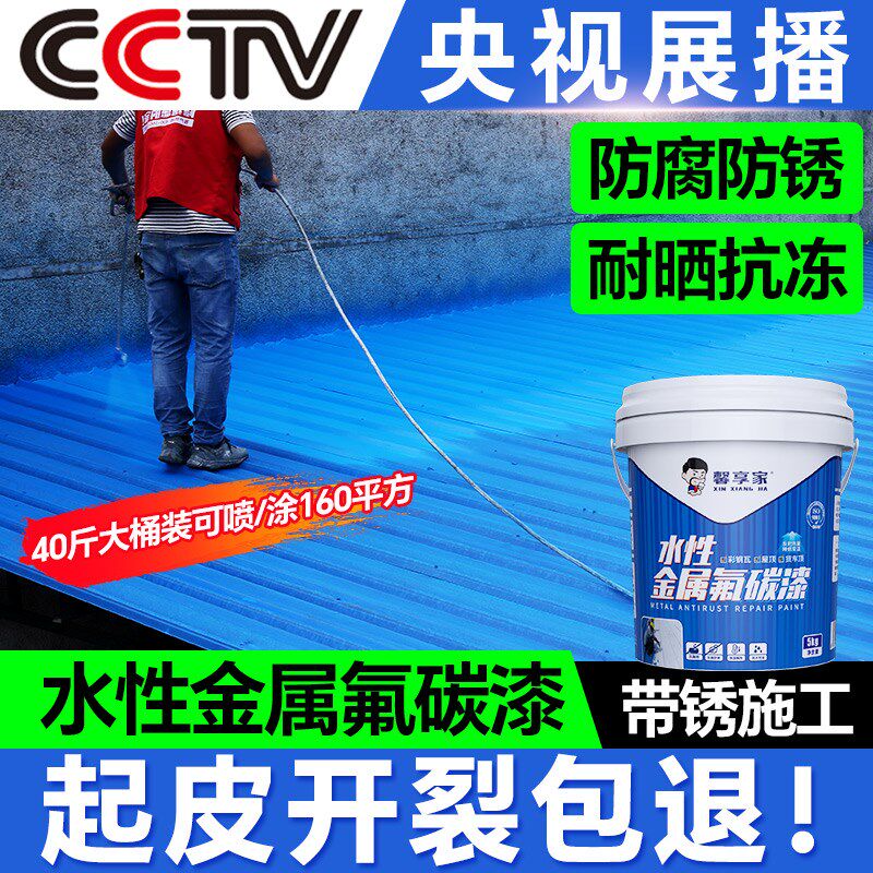 彩钢瓦屋顶防水补漏材料房顶楼顶防漏水涂料铁锈转化剂翻新专用漆