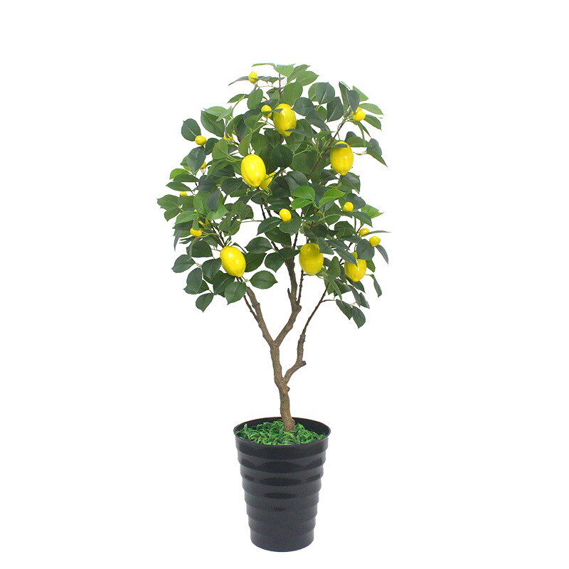 北欧仿真柠檬树盆栽家居装饰绿植盆栽大型植物水果树客厅落地摆件