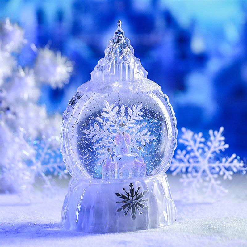 哈尔滨文创索菲亚教堂大雪花可旋转音乐盒飘雪八音盒水晶球女孩儿