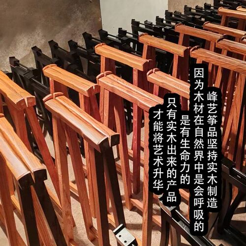 特惠古筝演奏用坐凳中式家具鼓凳松木材质古筝凳实木单人圆形凳