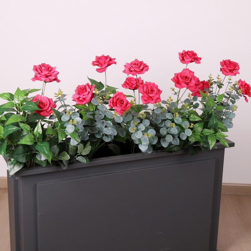 花箱花槽仿真绿植造景假植物组合室内外阳台橱窗高围栏景观摆装饰
