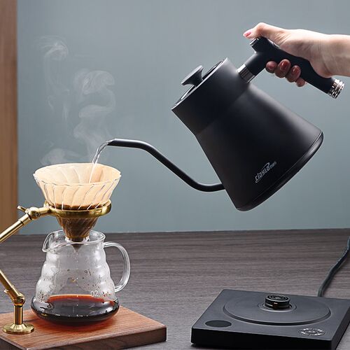 CIDYLO.思迪乐手冲咖啡壶电热水壶泡茶细长嘴保温控温家用不锈钢