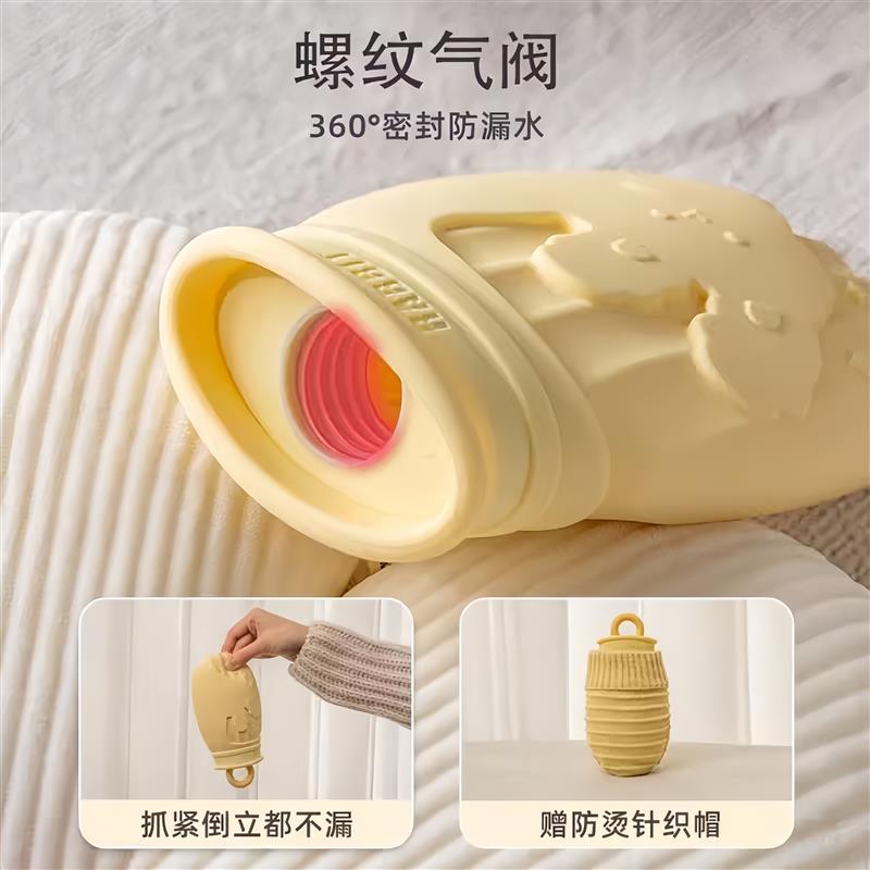 热水袋注水婴儿敷肚子防胀气硅胶儿童热敷专用加厚防爆小号暖宝宝
