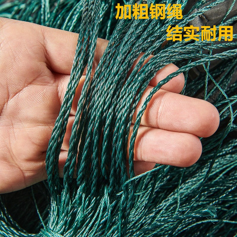 加粗丝鱼网粘网三层100米沉网浮网加强捕大渔网水库草鱼鲢鱼挂网