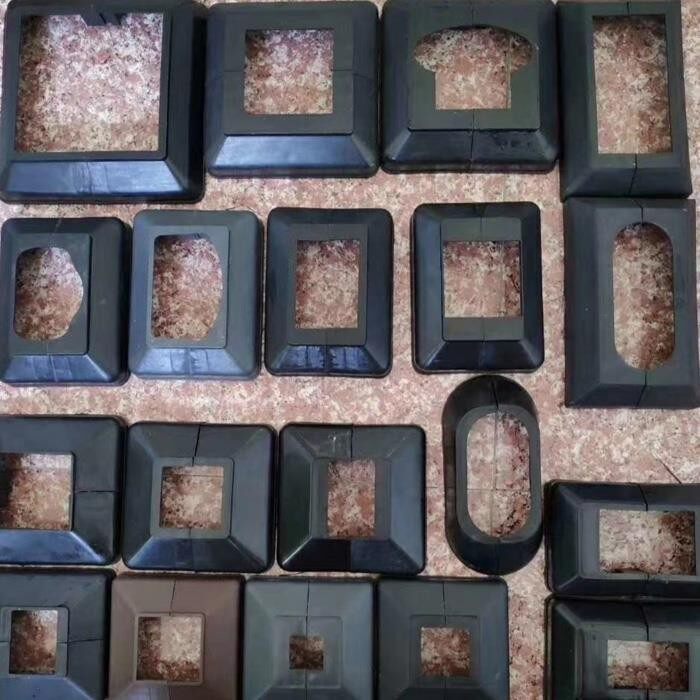 铁艺护栏配件塑料底盖免喷漆黑色