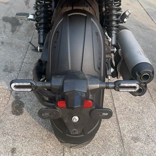 适用隆鑫无极CU525挡泥板 LX500-3A摩托车改装后挡泥挡水泥瓦护盾
