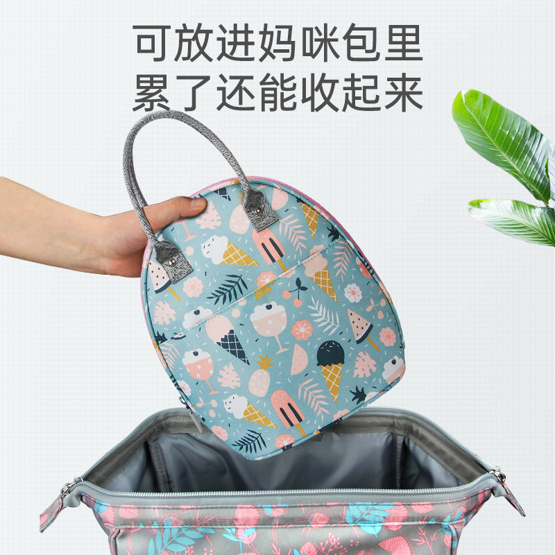 便携式奶瓶收纳包上班背奶包妈妈母婴包宝宝外出手提包小号手提包