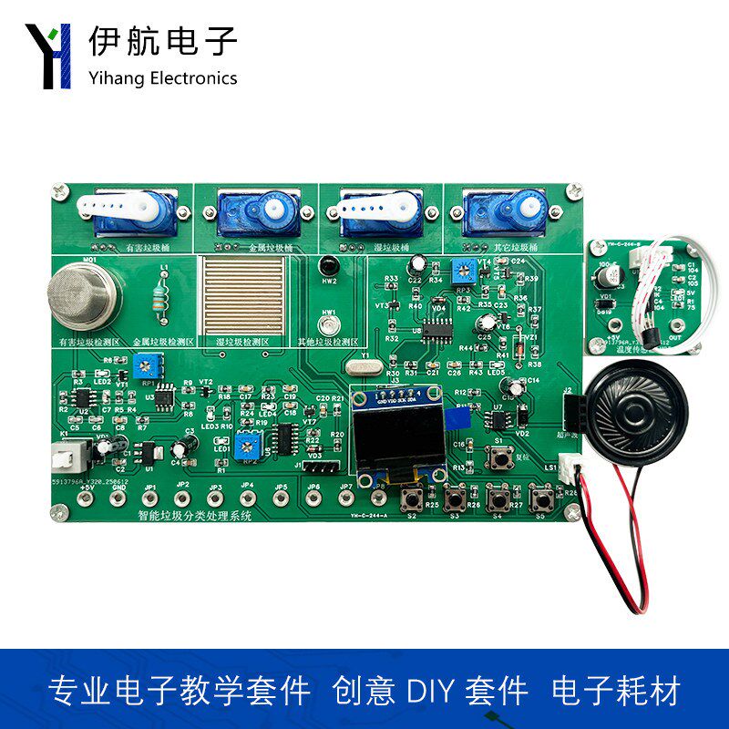 STM32智能垃圾分类处理系统 DIY实验教学LabVIEW竞赛套件YH-C-244