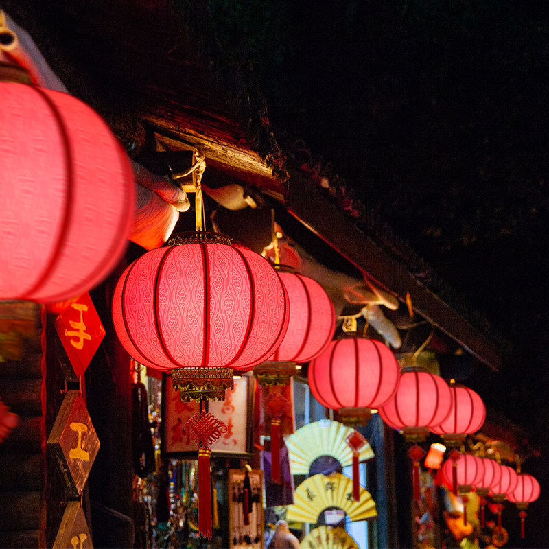 红灯笼吊灯户外防水中国风饭店餐厅门口灯中式仿古走廊过道阳台灯