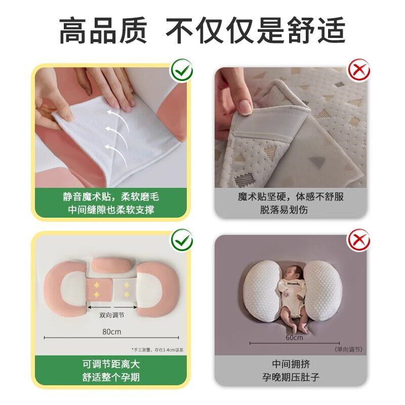 孕妇枕头护腰枕孕妇侧睡枕托腹抱枕U型枕睡觉侧卧枕怀孕专用肚子