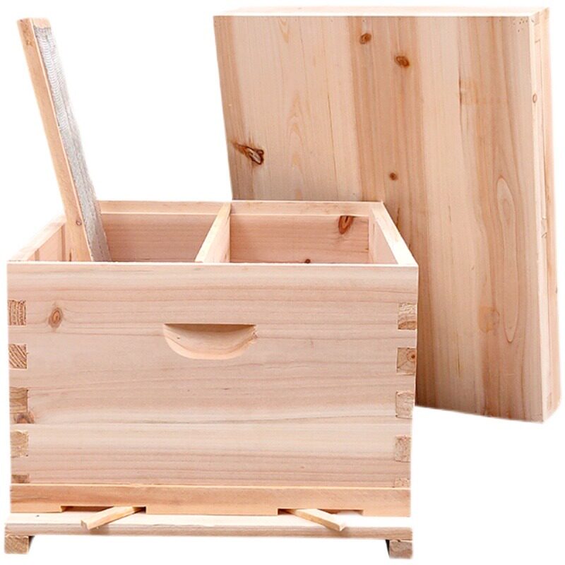 蜂箱全套中蜂专用全杉木烘干七框十框标箱平箱土蜂箱蜜蜂养蜂工具