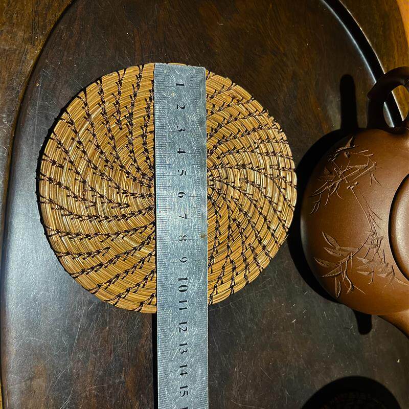 纯天然松针手工编织杯垫餐桌隔热垫