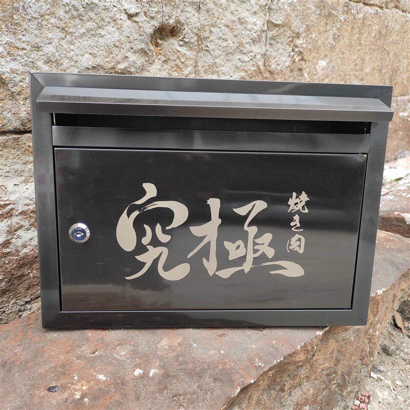 别墅不锈钢前投前取信报箱厂家定制电镀古铜欧式复古别墅邮箱邮筒