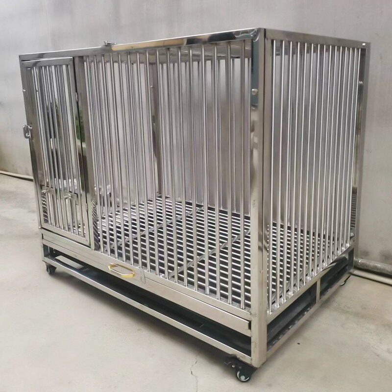 定制不锈钢鸟笼304鹦鹉笼渡鸦八哥大中型鸦科笼防伤羽毛鸟笼子