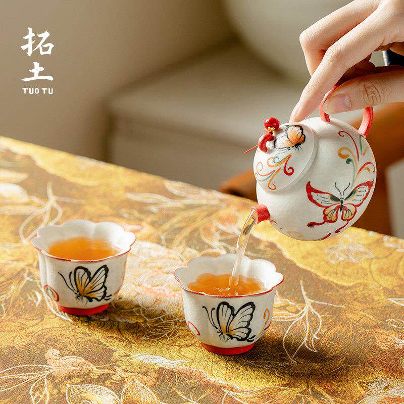 拓土小清新功夫茶具小套装女生礼品生日礼物送闺蜜同事好看的茶具