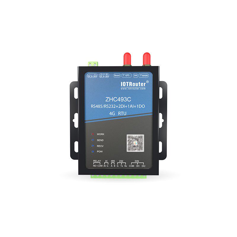 4G MQTT RTU远程控制DTU模拟量采集物联网模块Cat1阿里云ZHC493C