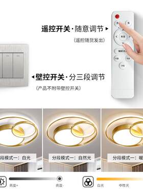 吸顶灯2026新款现代简约广州中山灯具超薄圆形儿童房间主卧室灯