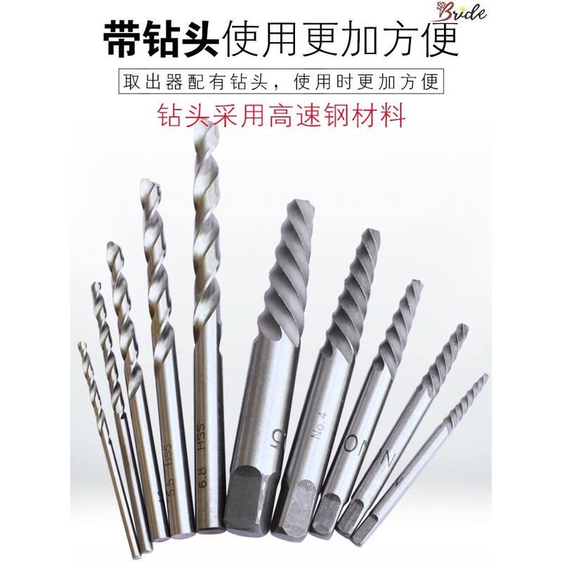钻高强度螺丝断丝取出器修断头取断滑牙镙丝专用工具拆卸滑丝取丝