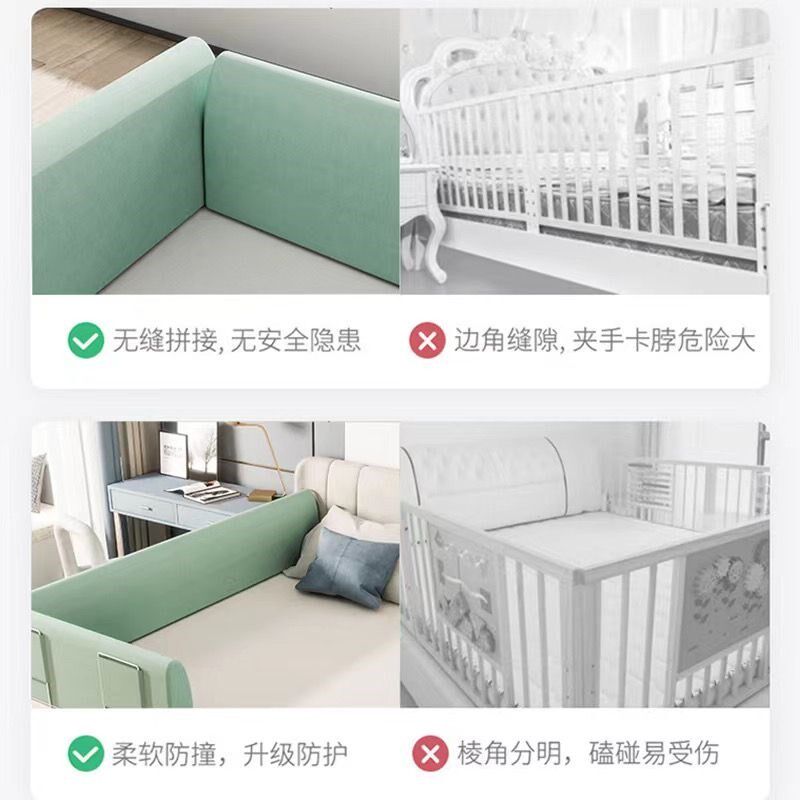床边护栏婴儿挡板防摔一侧靠墙老人儿童翻滚安全软包防撞床围一面图片