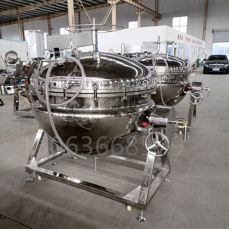 大型粽子高压蒸煮锅商用压力锅猪骨浓缩高汤熬制锅大酱汤高压煮锅