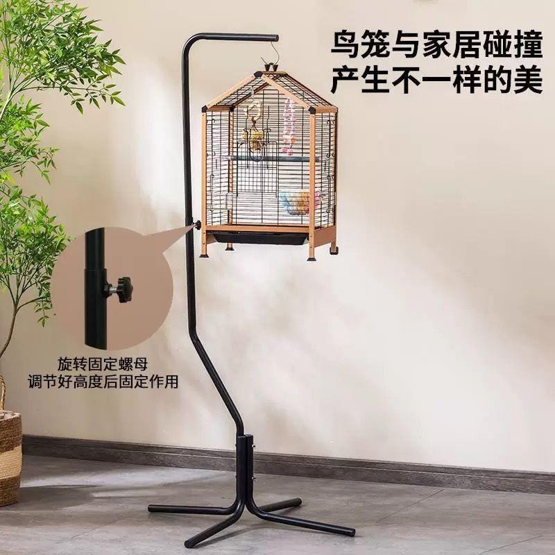 欧式鸟笼挂架金属笼架鹦鹉笼子展示支架八哥笼落地式可挂方笼圆笼